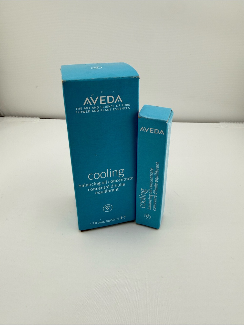 AVEDA Cooling Balancing Oil Concentrate - 1.7oz and .24oz travel rollerball New